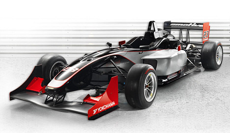 Formel 3 raceren som Jesper Møller skal over og teste på Infineon Raceway.